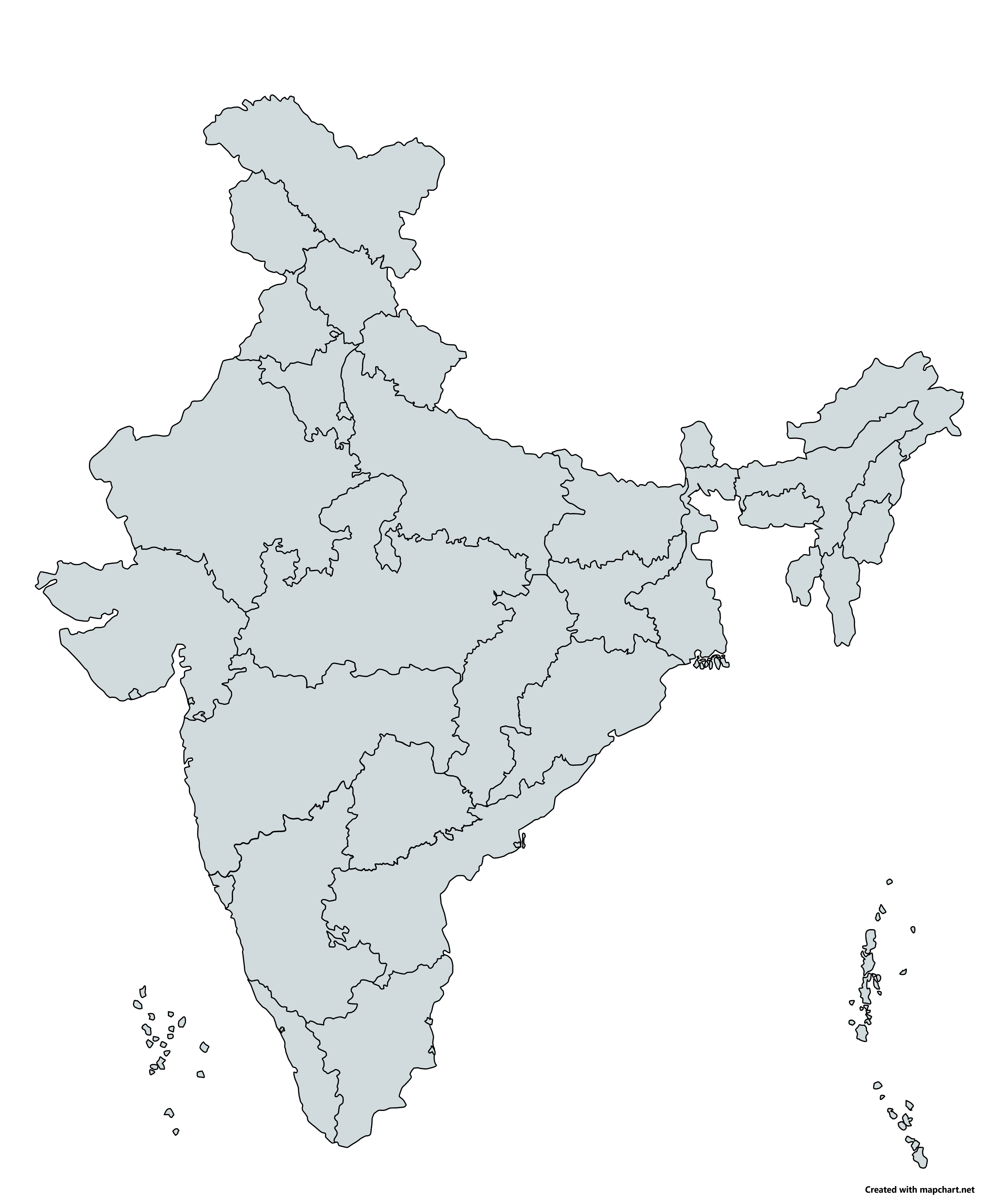 India map showing PowerVolt servo stabilizer service coverage across all states